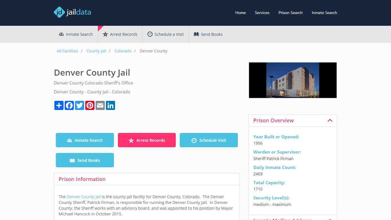 Denver County Jail: Inmate Search, Visitation, Mugshots (Updated for 2017)
